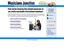 Tablet Screenshot of musiciansjunction.com